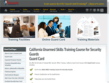 Tablet Screenshot of guard-card.com